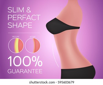 slim and perfect shape women and background for advertising . 