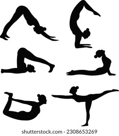 slim sportive woman doin yoga 