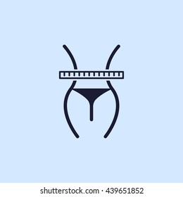 slim waist icon