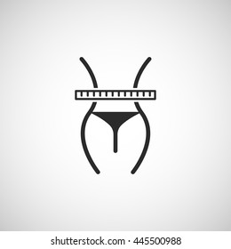 slim waist icon