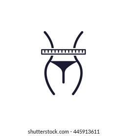 slim waist icon