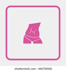 Slim waist icon.