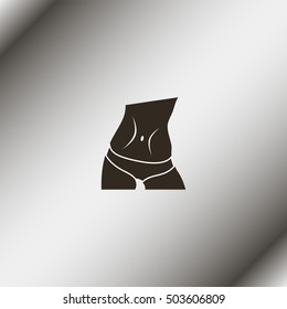 Slim waist icon.