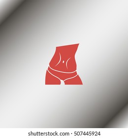 Slim waist icon.