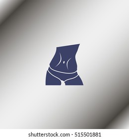 Slim waist icon.