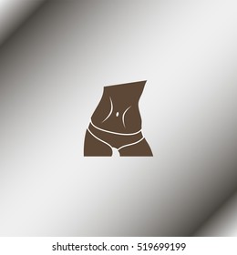 Slim waist icon.
