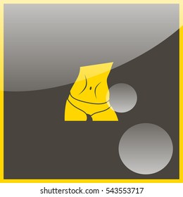 Slim waist icon.