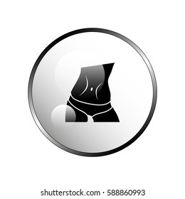 Slim waist icon.