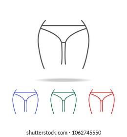 Slim waist  icon. Elements of human body part multi colored icons. Premium quality graphic design icon. Simple icon for websites, web design, mobile app, info graphics on white background
