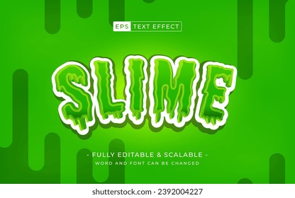 Slime 3D editable text effect template