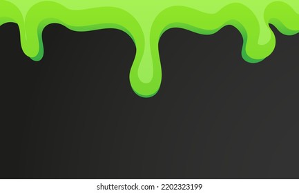 Slime Background Border Frame And Green Mucus Halloween. Ooze Or Goo Poison Splash Drip And Jelly Vector Illustration. Cartoon Liquid Sludge And Toxic Sticky Blob. Slimy Phlegm Gelatin And Spooky Snot