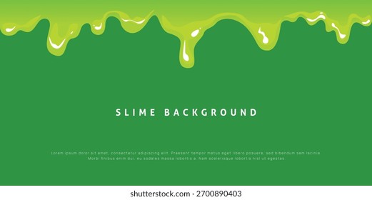 Fundo de Slime de cartaz moderno, respingos dinâmicos e gotas. Ilustração vetorial em um estilo plano de minimalismo	