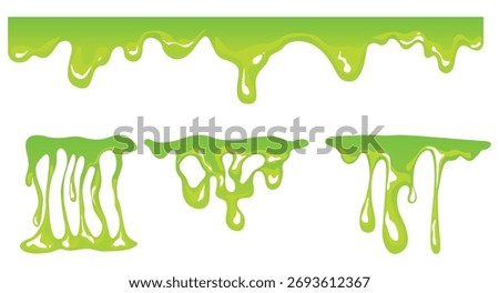 Slime background of Modern poster, dynamic splashes and drops. Vector illustration in a flat style of minimalism	