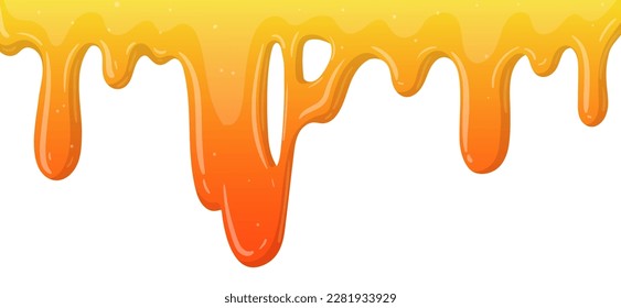 Slime border. Cartoon sticky slime splash, dripping liquid mucus backdrop. Sticky slime flat vector background illustration