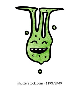 desenho animado de criatura lodo