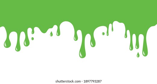 Slime Is Doing Green Halloween Vector