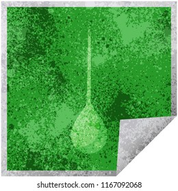 slime drip graphic vector illustration square sticker