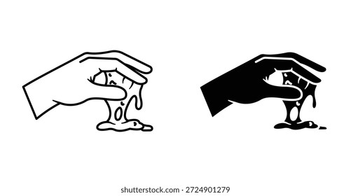 Slime icon graphic design. Vector icon illustrations