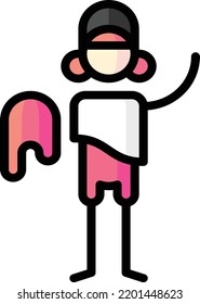 slime isolated design element stock illustration. Vector on a white background