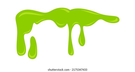 Slime Leaking liquid. Vector illustration