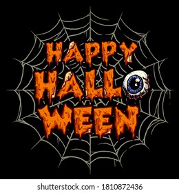 ilustración delgada halloween tema vector ilustración
