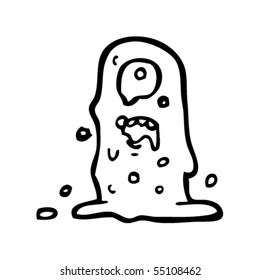 slime monster cartoon
