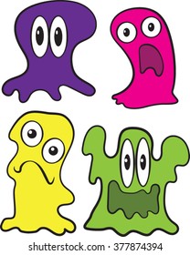 Slime - Monster - Clip Art - Vector Illustration