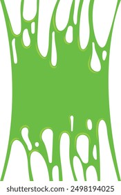 Slime shape. Green toxic blob. Cartoon goo