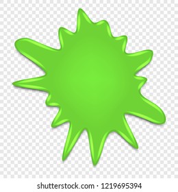 Slime splatter isolated on transparent background, vector illustration.