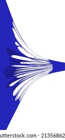 Slime sticky stretched. Blue funny squesse, jelly glue liquid substance, tencion, elasticity. Vector illustration