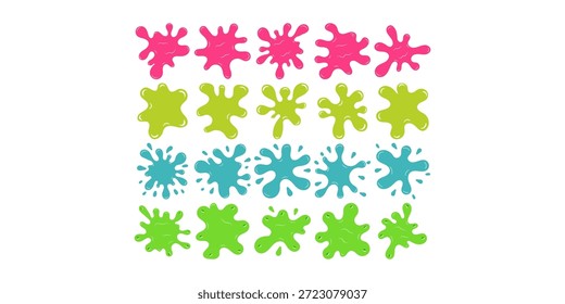 Slime Spielzeug abstrakte Illustration Paket