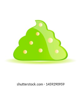 Slime vector icon on white background