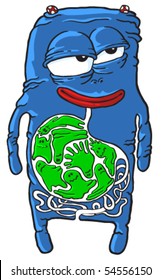 Slime-eating monster
