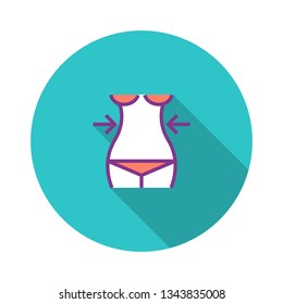 Slimming Flat Icon