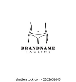 slimming logo cartoon icon modern vector template illustration