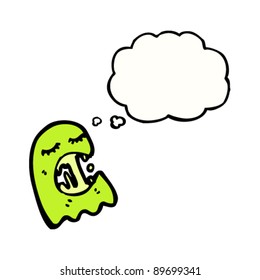 slimy halloween ghost