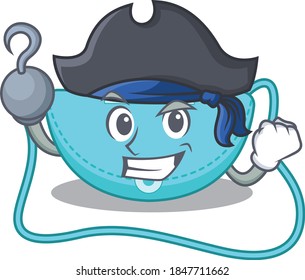 sling bag cartoon design in a Pirate character with one hook hand