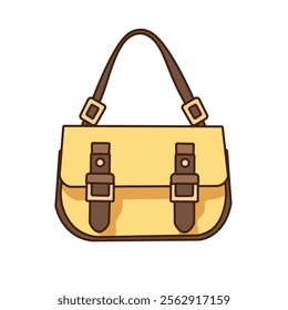 Sling bag clip art, sling bag vector illustration, messenger bag clipart image, isolated on white background
