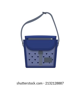 Sling Bag Flat Illustration. Clean Icon Design Element on Isolated White Background