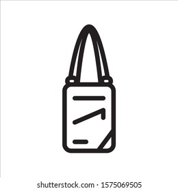 Sling bag icon vector illustration template