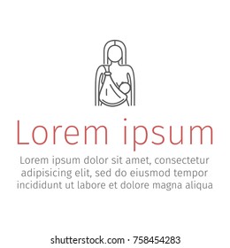 Sling line icon Vector illustration.