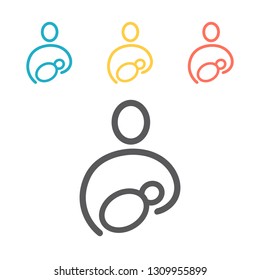 Sling line icon. Vector signs for web graphics.