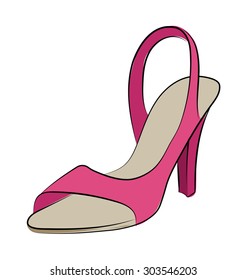 
Slingback Hand Drawn Vector Icon
