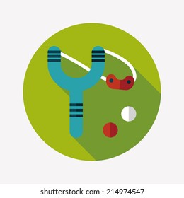slingshot flat icon with long shadow,eps10