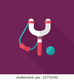 slingshot flat icon with long shadow,eps10