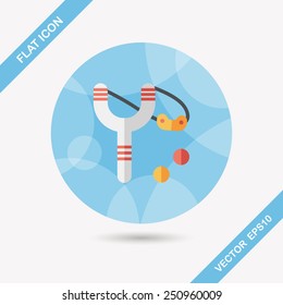 slingshot flat icon with long shadow,eps10
