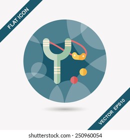 slingshot flat icon with long shadow,eps10