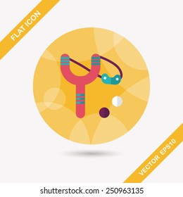 slingshot flat icon with long shadow,eps10