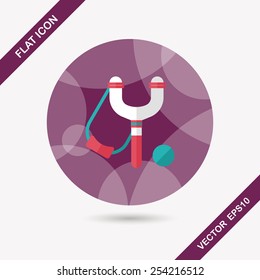 slingshot flat icon with long shadow,eps10