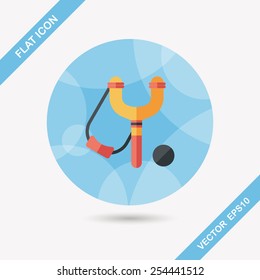 slingshot flat icon with long shadow,eps10